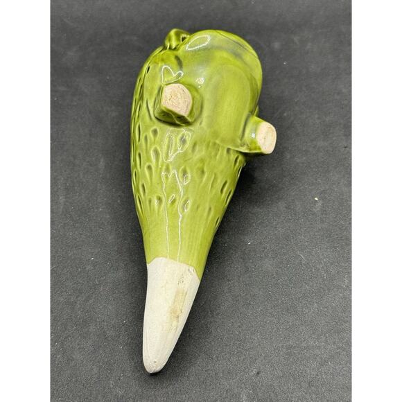 Vintage MCM ? Green Decorative Ceramic Fish App 6” Long- Very Unique - Picture 6 of 8